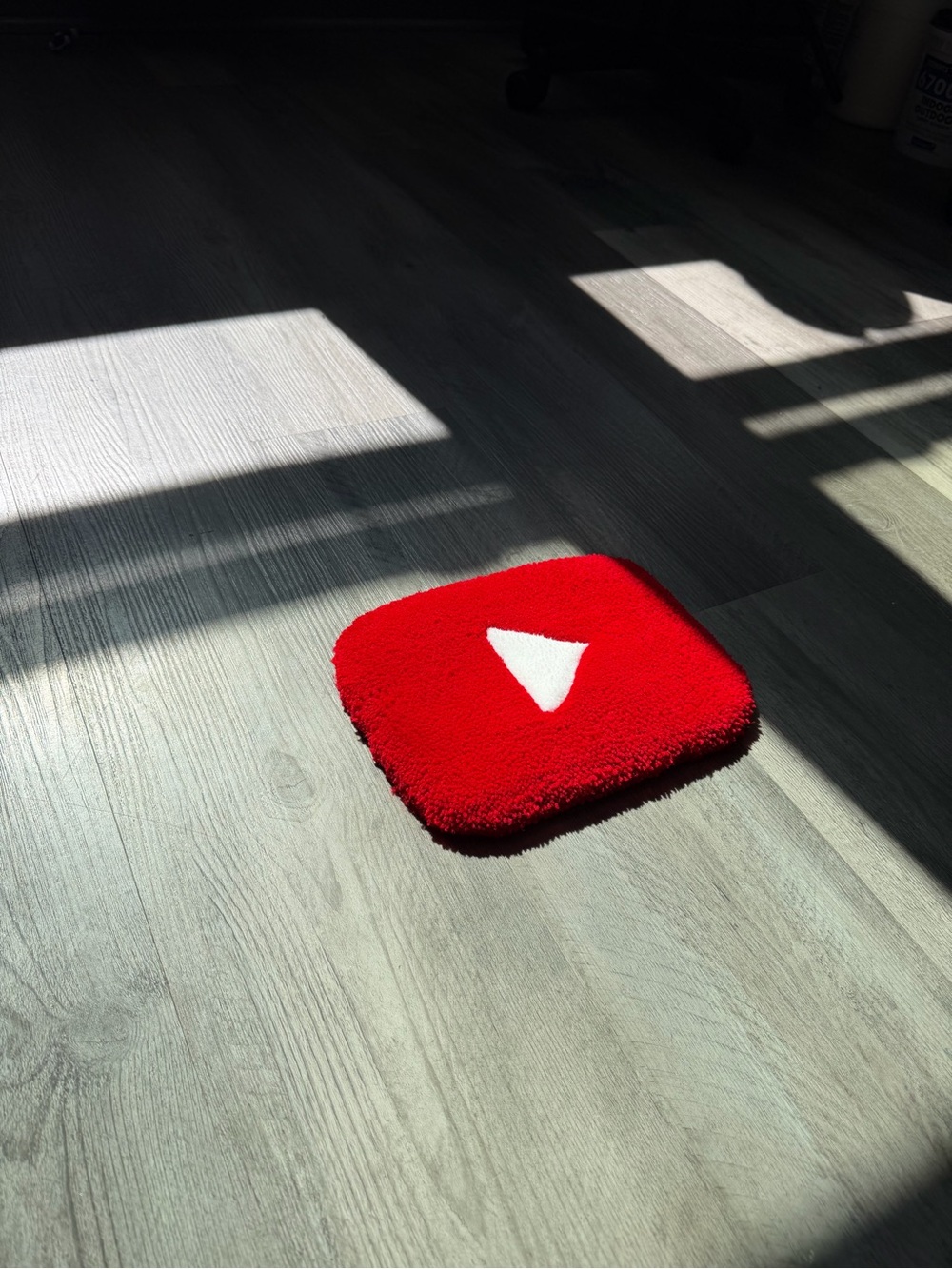 YouTube Logo Tufted Rug | Handmade